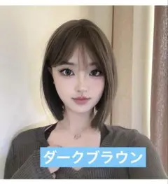 【新品！未使用！】ボブ　ウイッグ　かつら　ダークブラウン　レディース　ショート