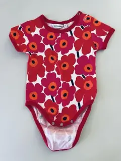 marimekko 花柄ロンパース 62 (3M) 50-60サイズ