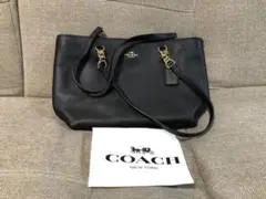 coach コーチハンドバック　ブラック　新品未使用　金具ゴールド
