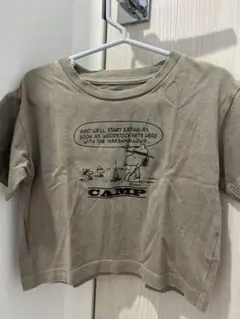 スヌーピー CAMP Tシャツ ベージュ 2022
