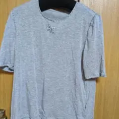 伊太利屋グレー 半袖Tシャツ サイズ15
