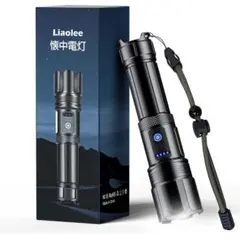 ⭐️限定1点⭐️懐中電灯 LED 充電式 PSE認証 防水 新品 5000mAh
