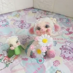 ♥️レトロな感じのうさぎちゃんとお花さん♥️