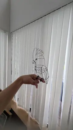 タイハクオウムのワイヤーアート