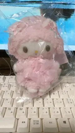 サンリオ 白猫バレリーナ マスコットホルダー　ピアノちゃん