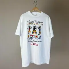 USED USA古着 白 プリントTシャツ レゲエ ホワイト vintage