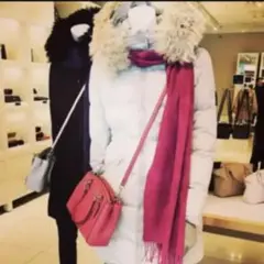coachコーチ ダウンコート 白 アイボリー オフホワイト
