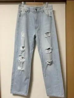 lutique ルティーク ダメージデニム ダメージジーンズ L