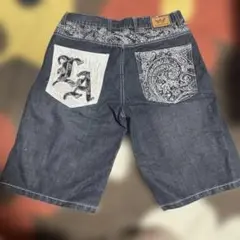VICTORIOUS ダークデニム ショートパンツ 34