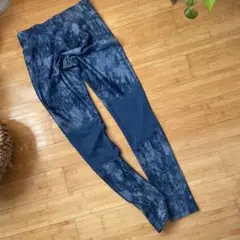 Reebok Speedwick ネイビー迷彩タイツ S