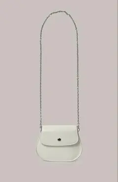 LAMINEZ Flap Silver Mini Bag musinsa