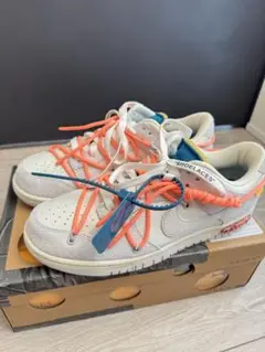 Off-White × Nike Dunk Low 1 LOT 19 26.5