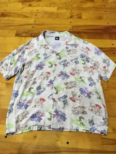 【ディズニー】トイストーリー アロハシャツ 半袖 M 総柄