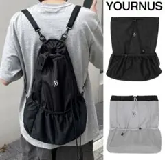 【YOURNUS】Sunny Mesh Nylon Backpack グレー