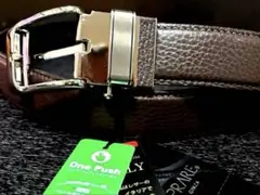 PRARIE プレリー ブラウン レザーベルト 新品未使用品 タグ付き