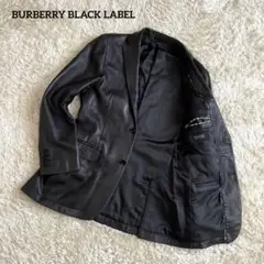 【BURBERRY BLACK LABEL】羊革 レザーラテーラード ジャケット