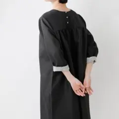 【完売】sosotto リネンライク リバティ パイピング 2wayワンピース