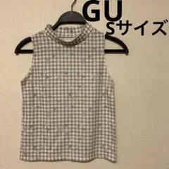 GU ノースリーブ タンクトップ 星柄 トップス インナー タートル レディース