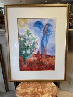 抽象画 天使と人物の絵画