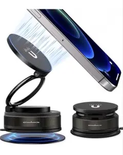 TikTokバズり商品‼️スマホホルダー 車 マグネット真空吸盤24×N55磁石