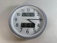 CITIZEN　シチズン 掛け時計 電波時計 温度・湿度計付き 月日付曜日表示③