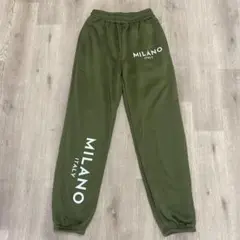 スウェットパンツ　ミリタリーカーキ