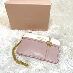 【美品】サマンサタバサ リボンラッピング マルチケース ピンク バイカラー