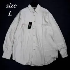 90s phiz フィズ シルク シャツ デットストック タグ付き カーキ L