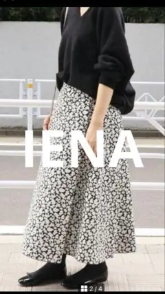 IENA イエナ フラワージャガードフレアスカート 花柄