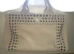 本日限定価格‼️大特価‼️‼️ PRADA カナパ ビジュー