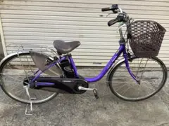 80パナソニック新機種電動アシスト自転車viviDX26インチパープルボディー