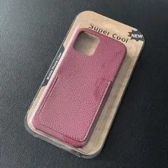 iPhone12 pro ケース　ワインレッド