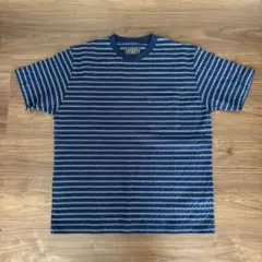 新品未使用 BEAMS ネイビー ストライプ Tシャツ M
