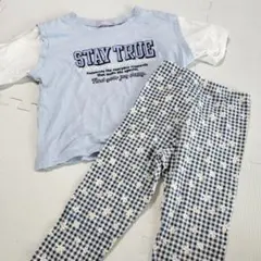 2点セット　Tシャツ150＆チェックパンツ140