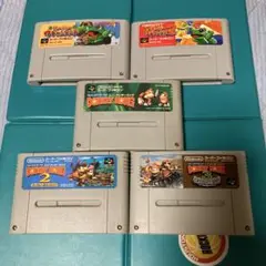 スーパーファミコン　ワギャンランド1.2 ドンキーコング1.2.3 ５点セット