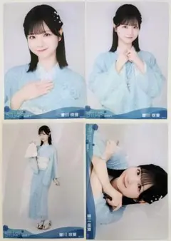【匿名配送】STU48 2025年7月度ランダム生写真　曽川咲葵　4種　コンプ