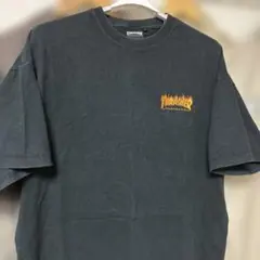 THRASHERスラッシャー・両面刺繍プリントTシャツ・ 黒・Lサイズ