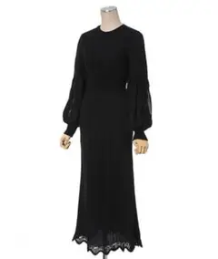 mame Curtain Motif Knitted Dress 希少