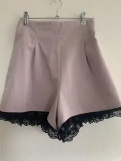 Secret Honey ピンクショーパン キュロット 黒レース 地雷 ガーリー