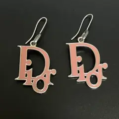 クリスチャンディオール ピアス Dior ロゴ ピンク 両耳