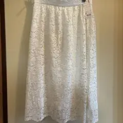 ユニクロ　レース　ギャザースカート