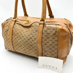 GUCCI グッチ マイクロGG ハンドバッグ ミニボストン インターロッキング