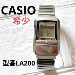✳️希少‼️CASIO デジタル腕時計 ステンレスバンド 約20cm 型番LA200