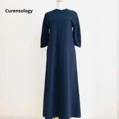 Curensology 美品 カレンソロジー コットン ロングワンピース 黒