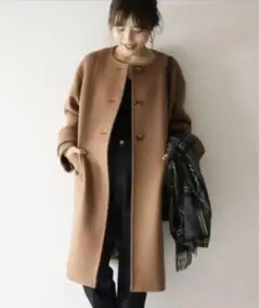 Spick u0026 Span ビーバークルーネックコート 38