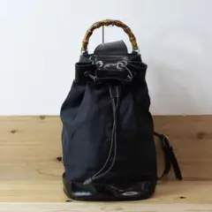 GUCCI 2way ハンド ショルダー バッグ カバン バンブー レザー