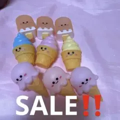 ③ 激安 ぷかぷかソフビ アイスクリーム ９個 おうち縁日 水遊び おままごと