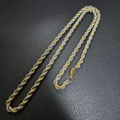 【実家整理品①】ゴールド&シルバーコンビ ネックレス アクセサリー