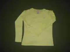 ヨネックス 蛍光イエロー Vネック Tシャツ Lサイズ