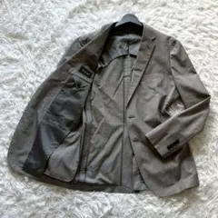 ◎美品 高級 ユナイテッドアローズ 絹混 春夏ジャケット グレンチェック L 1